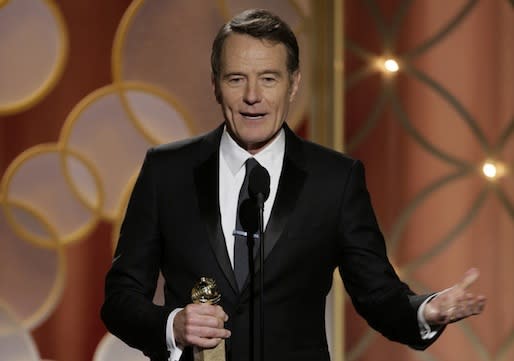 Bryan Cranston at the Golden Globes