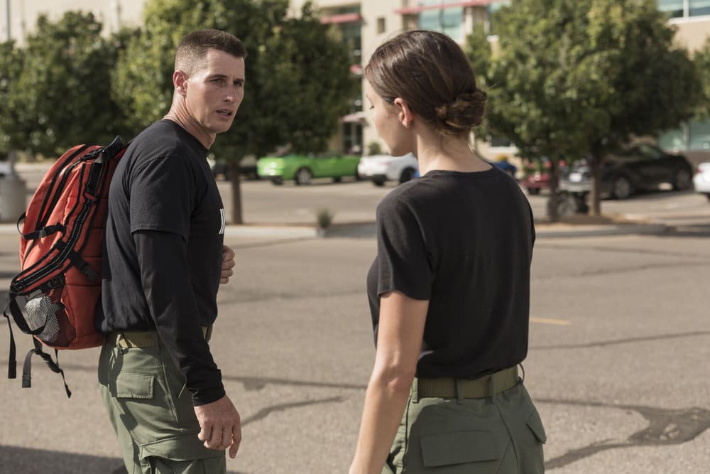 Jordan and Drew - The Night Shift Season 4 Episode 10
