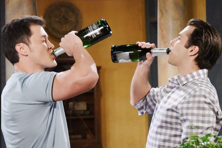 Paul and Sonny Toast Their Engagement - Days of Our Lives