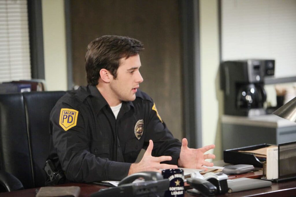 JJ at the Salem PD - Days of Our Lives