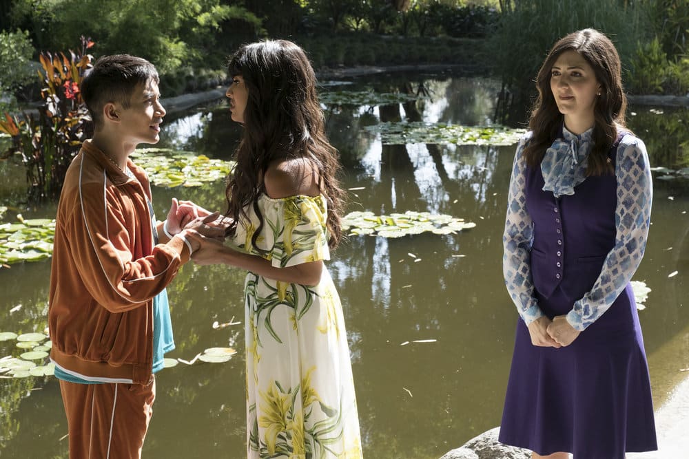 Jason, Tahani, and Janet - The Good Place Season 2 Episode 8