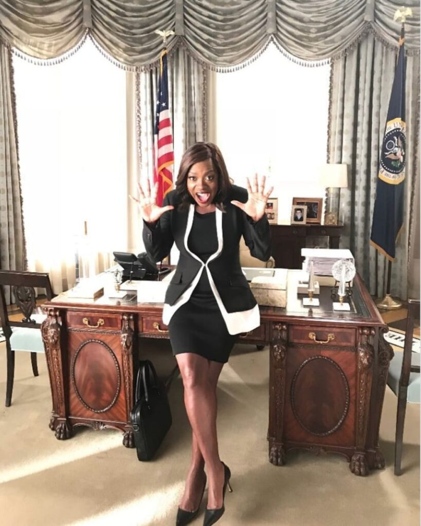 Viola Davis on Scandal Set