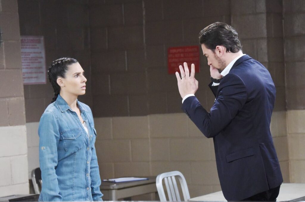 Chad Visits Gabi - Days of Our Lives