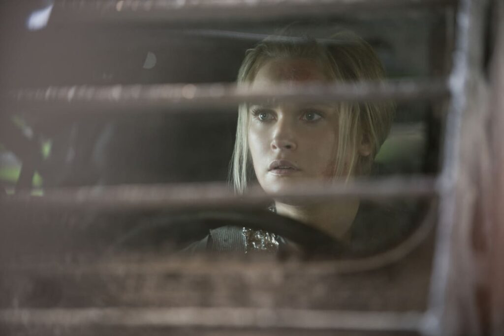 Clarke in the rover - The 100
