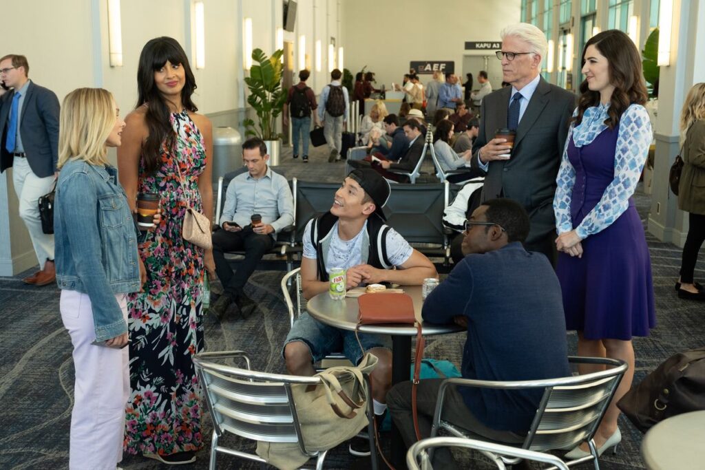 Group Huddle - The Good Place Season 3 Episode 6