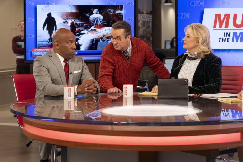 Murphy, Miles and Guest - Murphy Brown Season 11 Episode 10