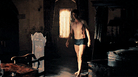 Matthew in Undies - A Discovery of Witches Season 1 Episode 6
