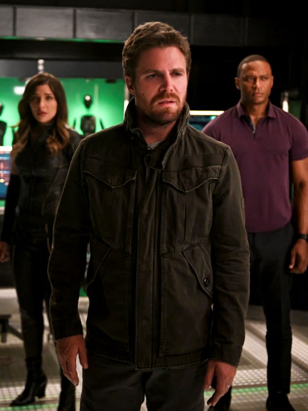 Oliver, Diggle, & Dinah - Arrow Season 8 Episode 4