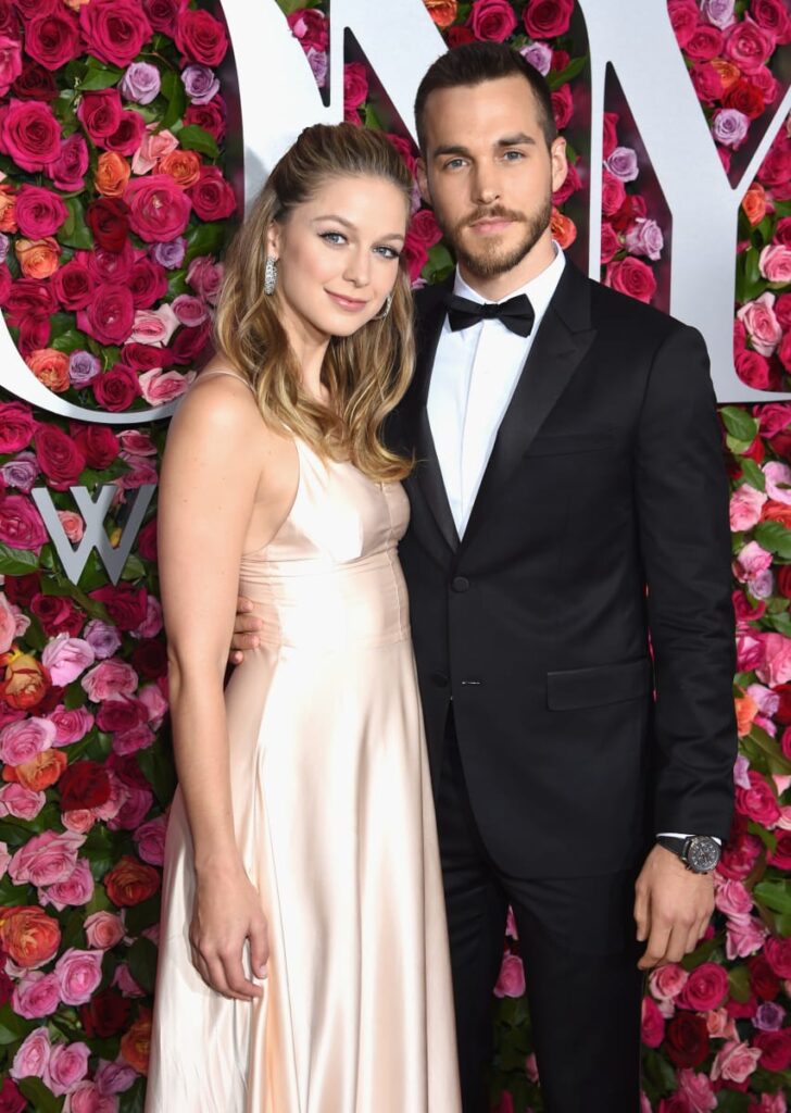 Melissa Benoist and Chris Wood Dressed to Impress