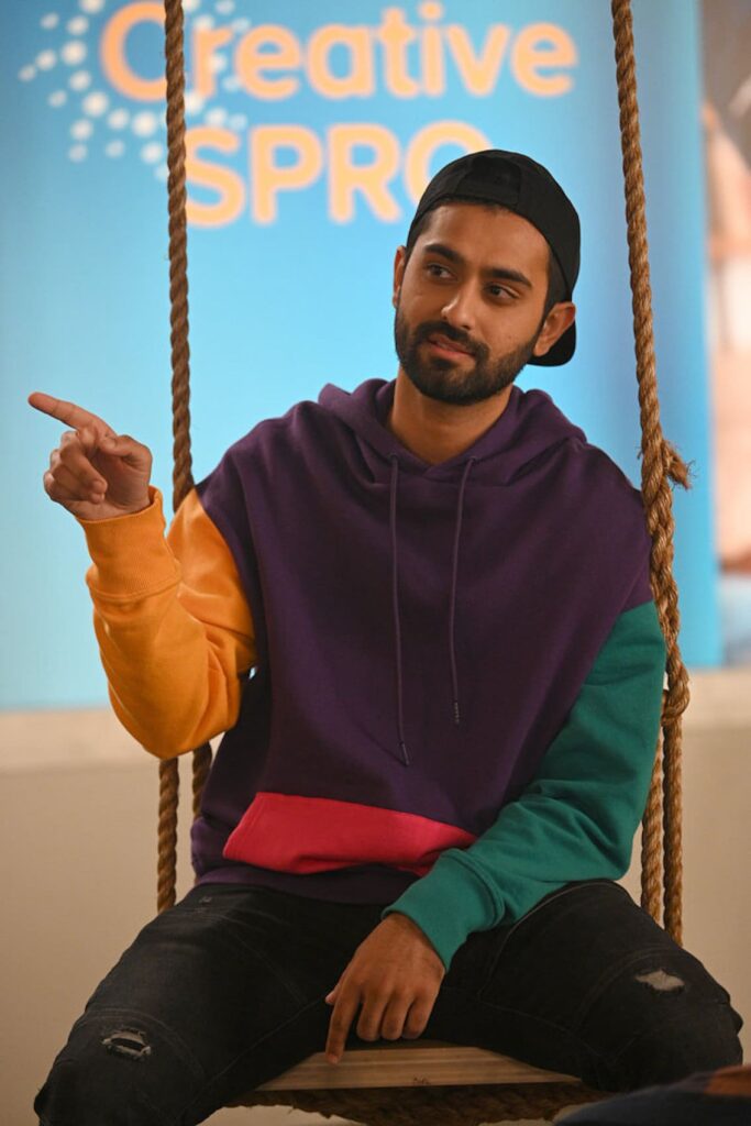 Tobin on a swing - Zoey's Extraordinary Playlist Season 1 Episode 9