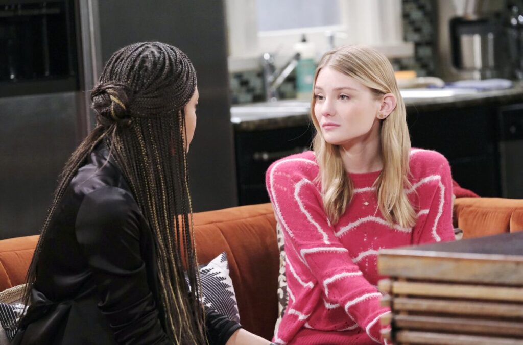 Allie Confides in Lani - Days of Our Lives