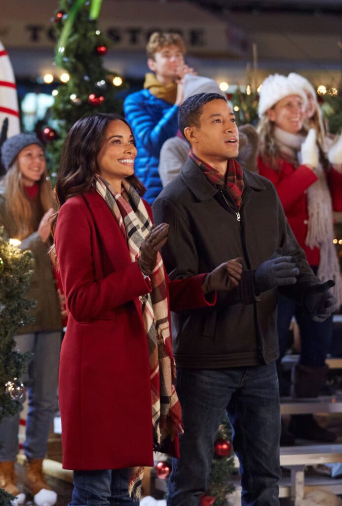 Erin and Mark at the Tree Lighting