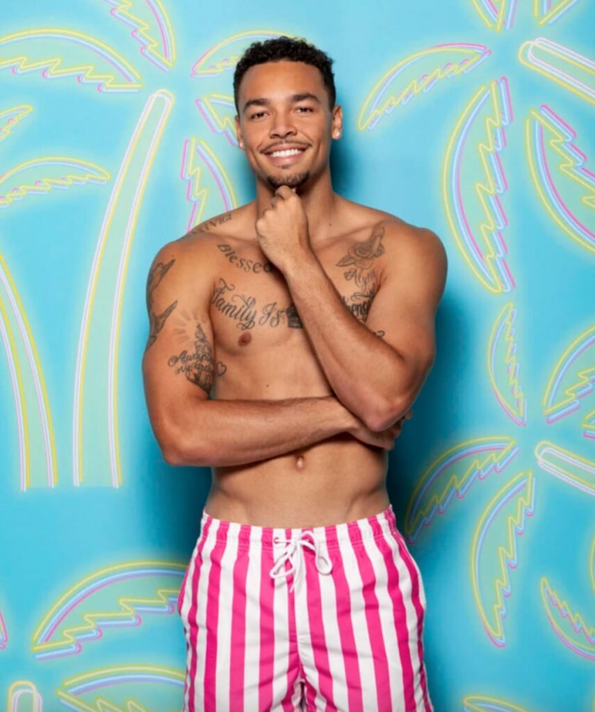 Caleb on Love Island