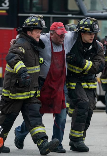 Gallo and Mouch help - Chicago Fire Season 9 Episode 15