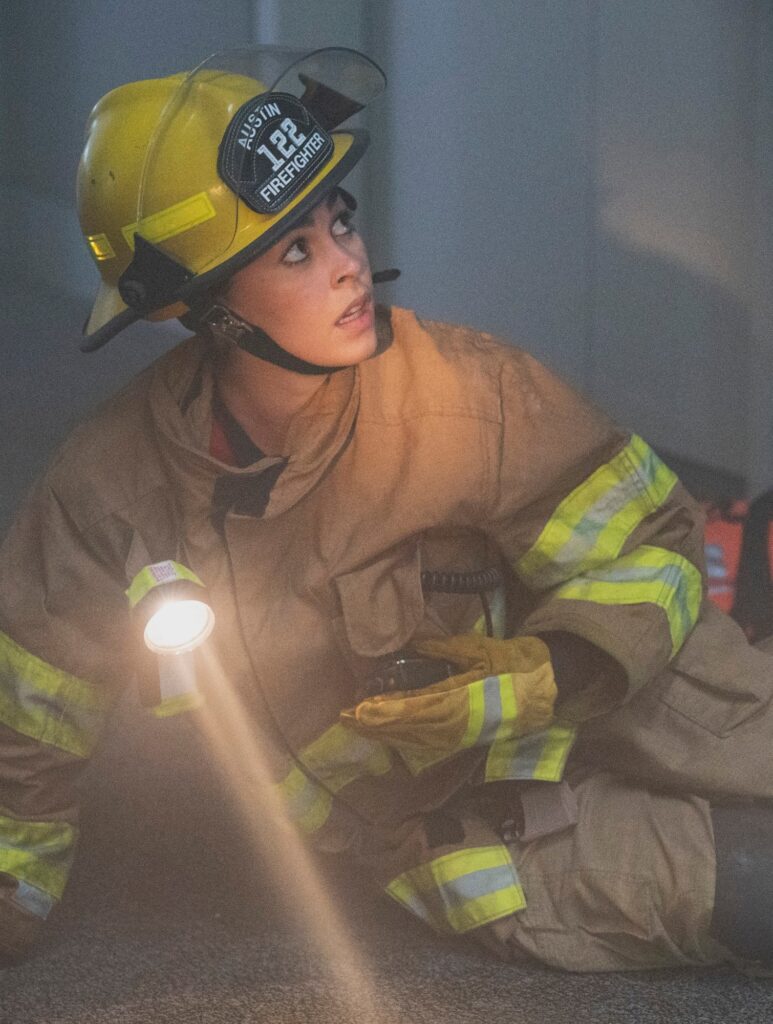 Marjan Looks Up - tall - 9-1-1: Lone Star Season 2 Episode 14