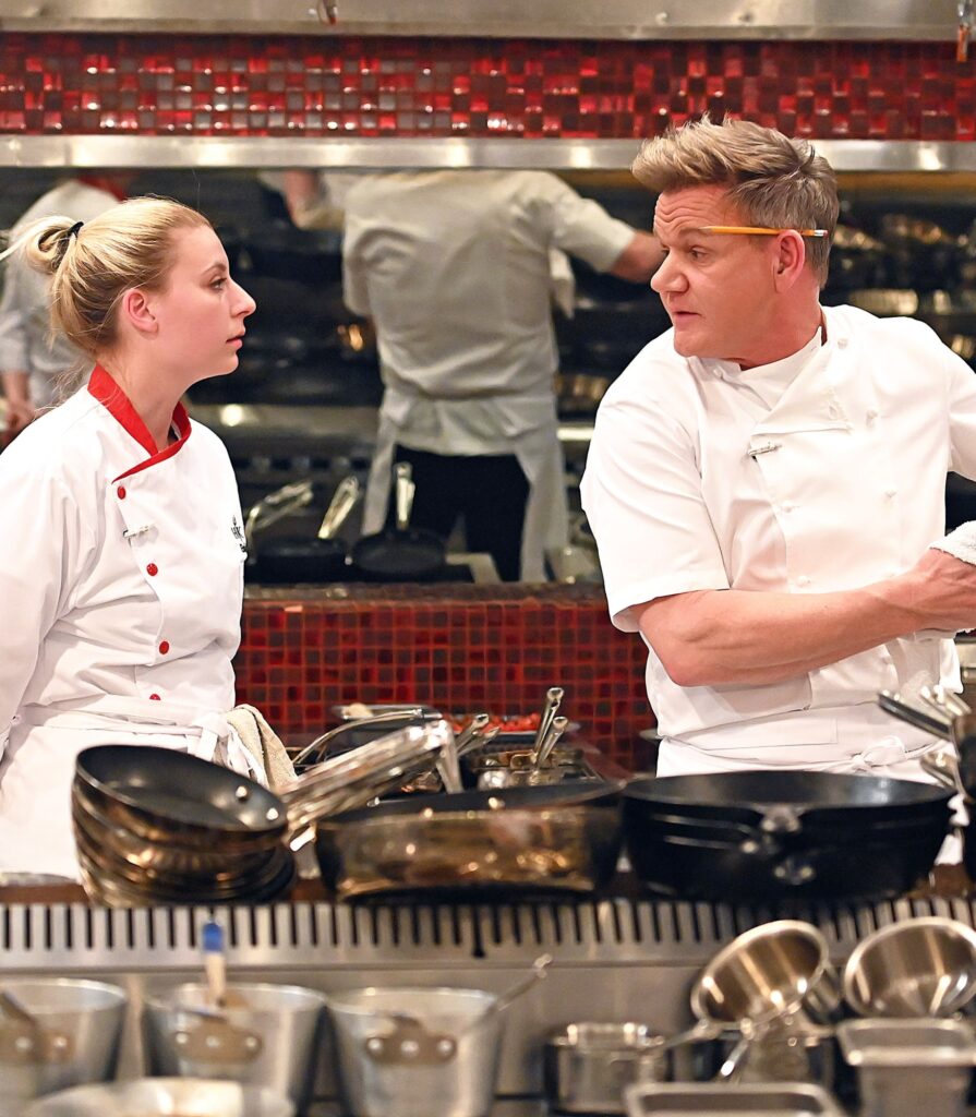 Advising Emily - tall - Hell's Kitchen Season 20 Episode 4