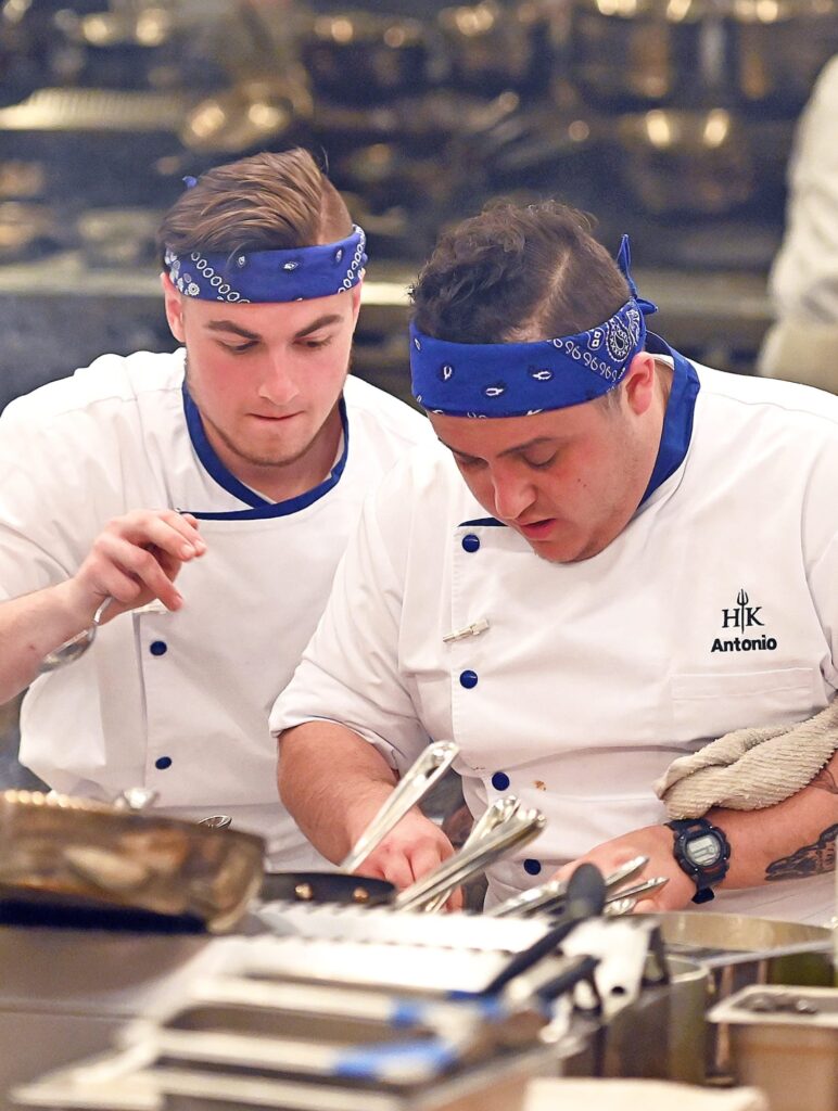 Applying Final touches - tall - Hell's Kitchen Season 20 Episode 4