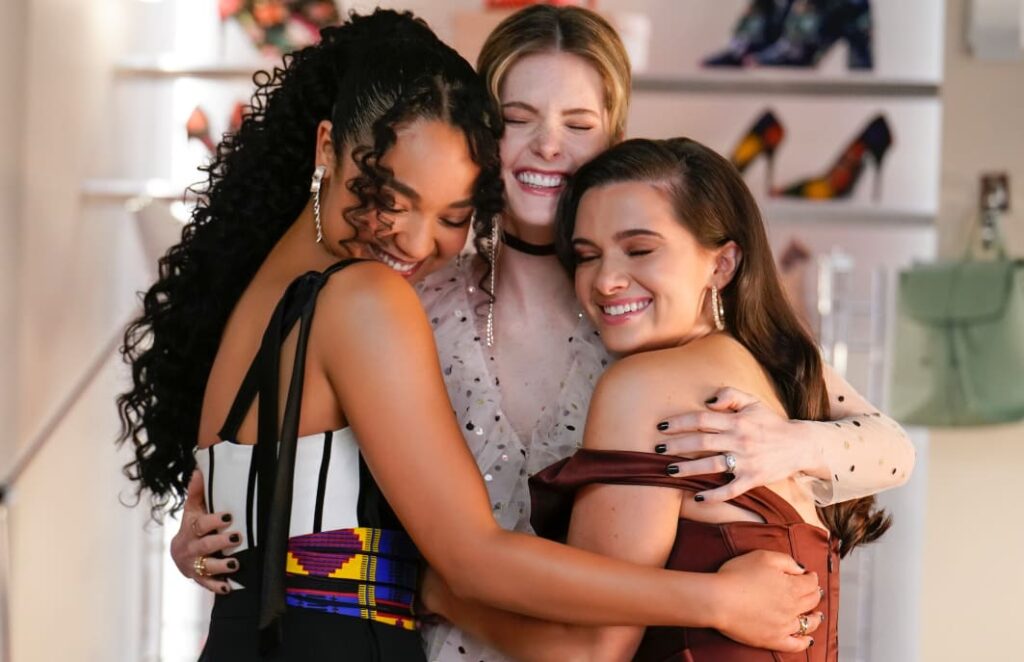 Jane, Kat, Sutton hug - The Bold Type Season 5 Episode 6