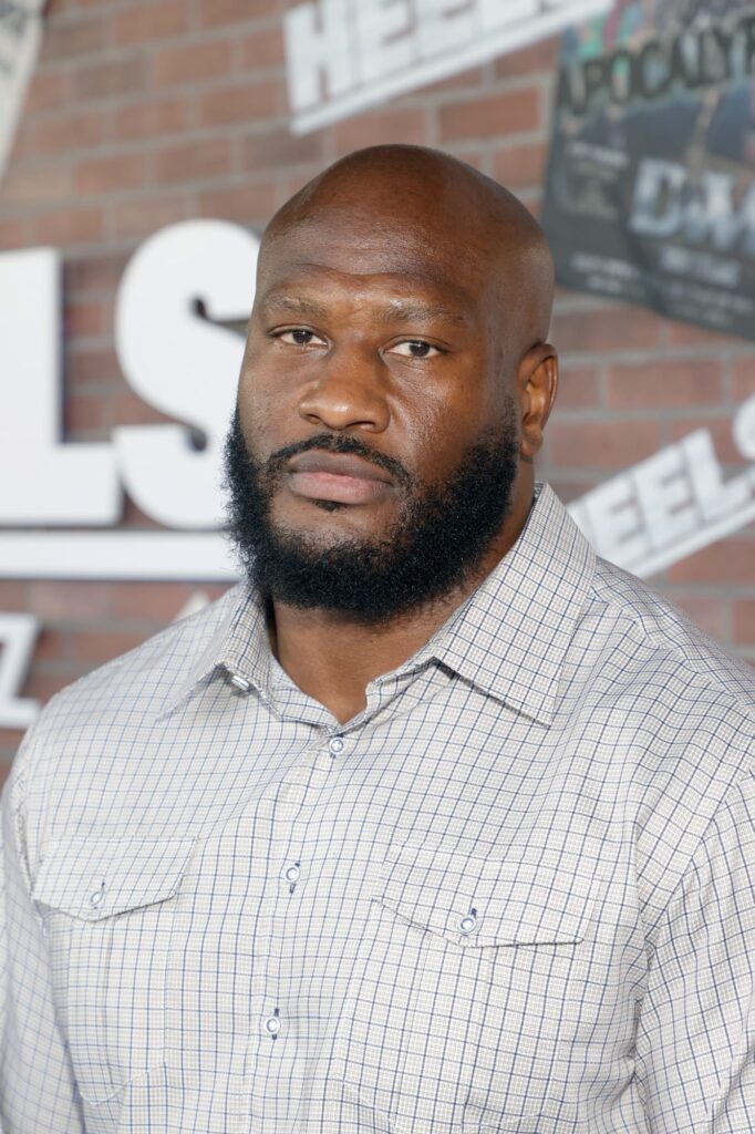 James Harrison Looking Serious at the Heels Premiere