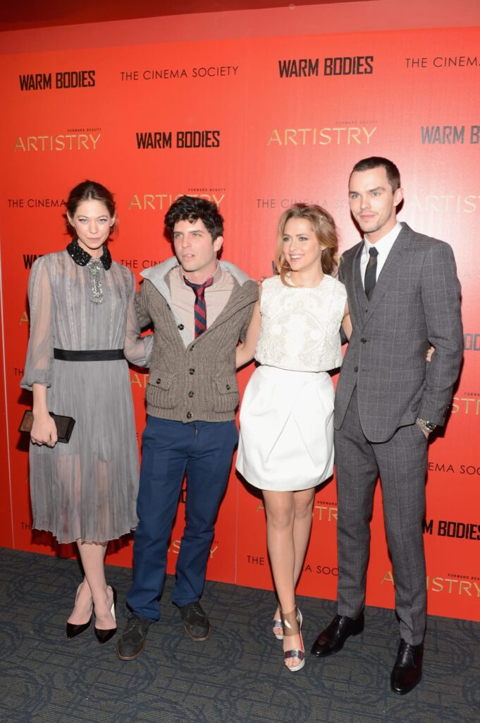 Jonathan Levine with Warm Bodies Cast at Premiere