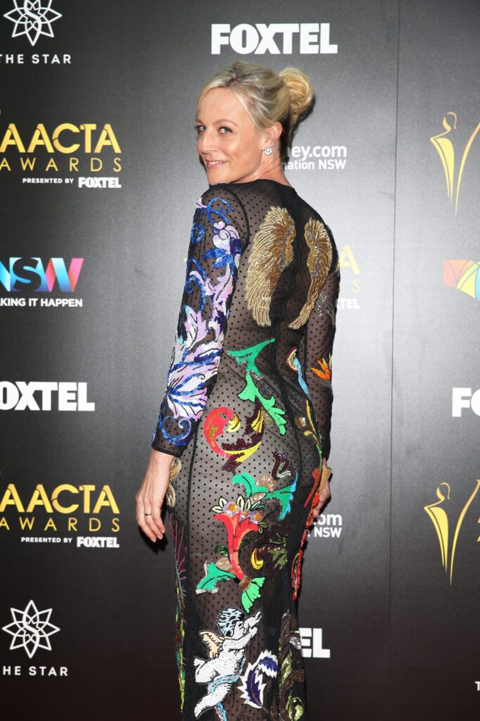 Marta Dusseldorp in Patterned Gown