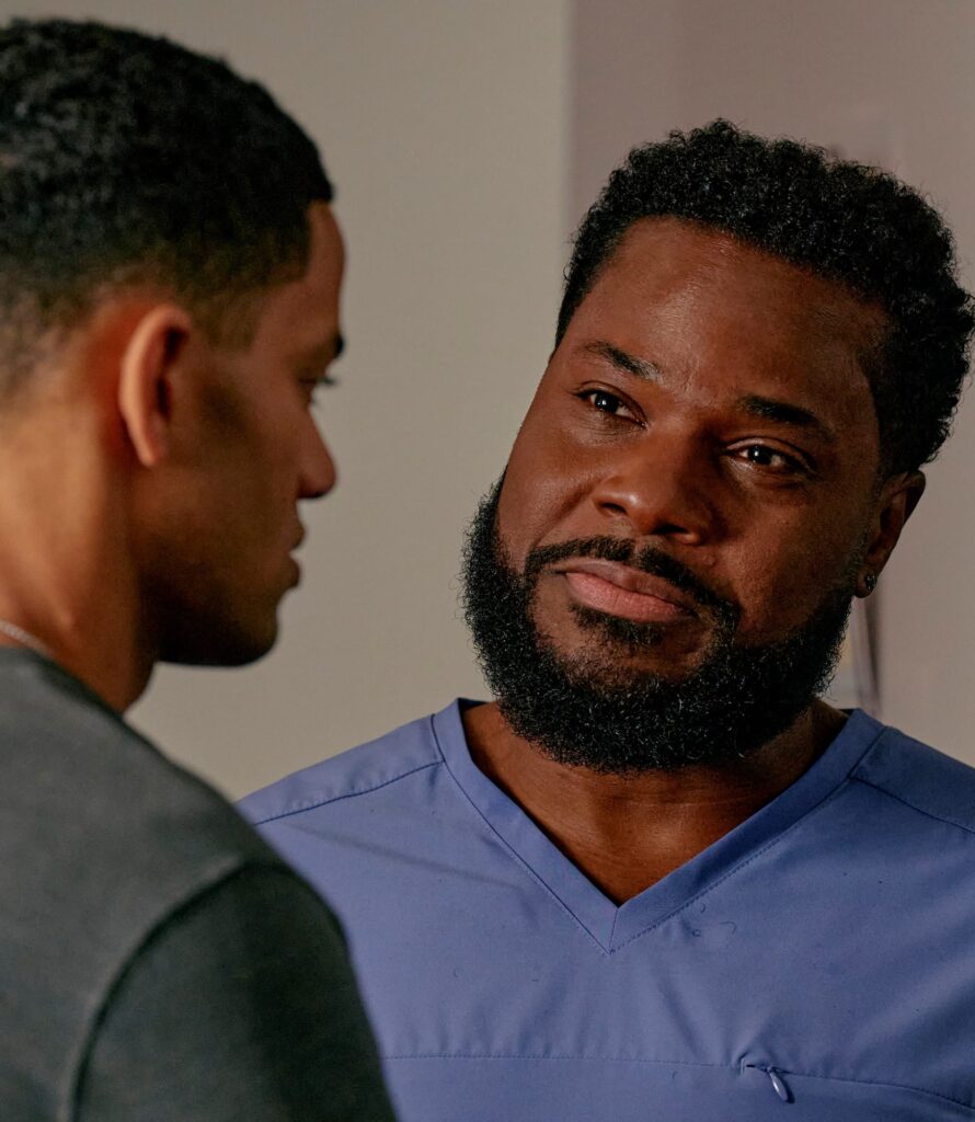 AJ Gives Advice - tall - The Resident Season 5 Episode 2
