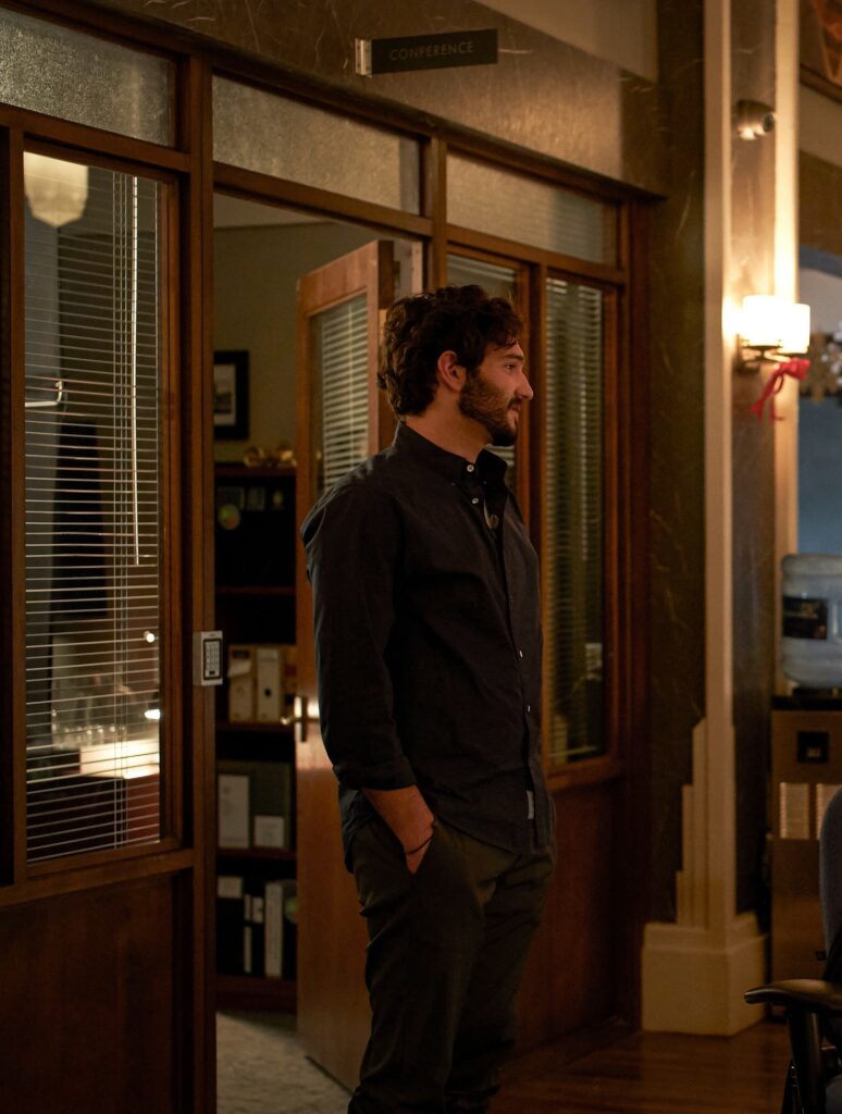 Josh is Suspicious of a Colleage - tall - In The Dark Season 3 Episode 11