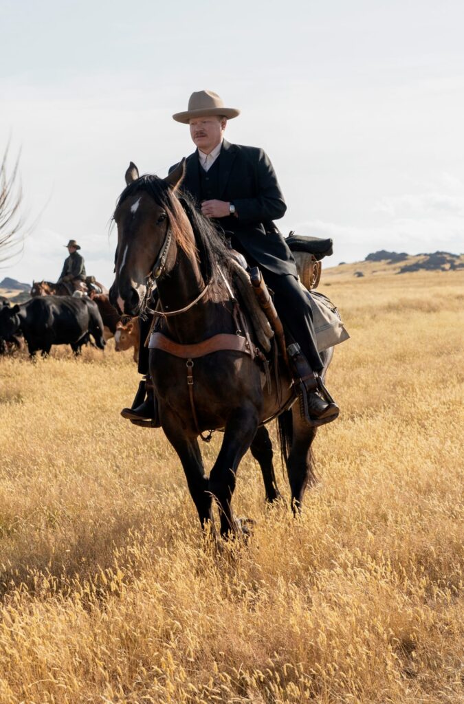 Jesse Plemmons as George on a horse The Power of the Dog