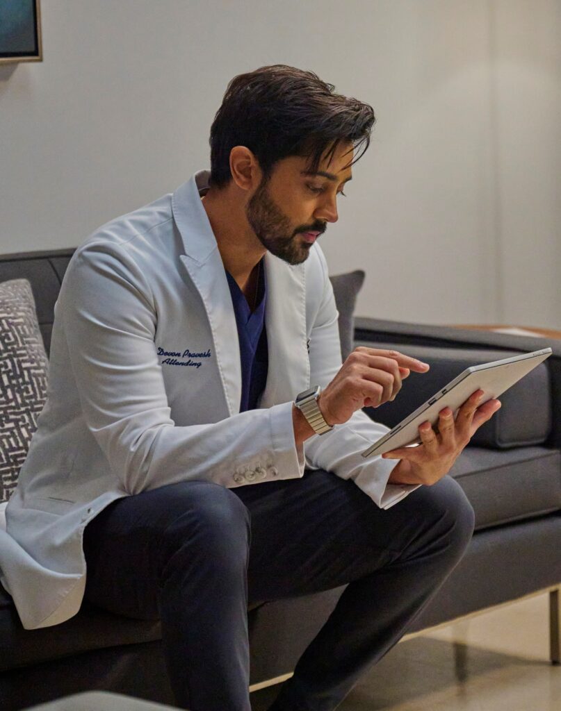 Overworked Devon -tall - The Resident Season 5 Episode 6
