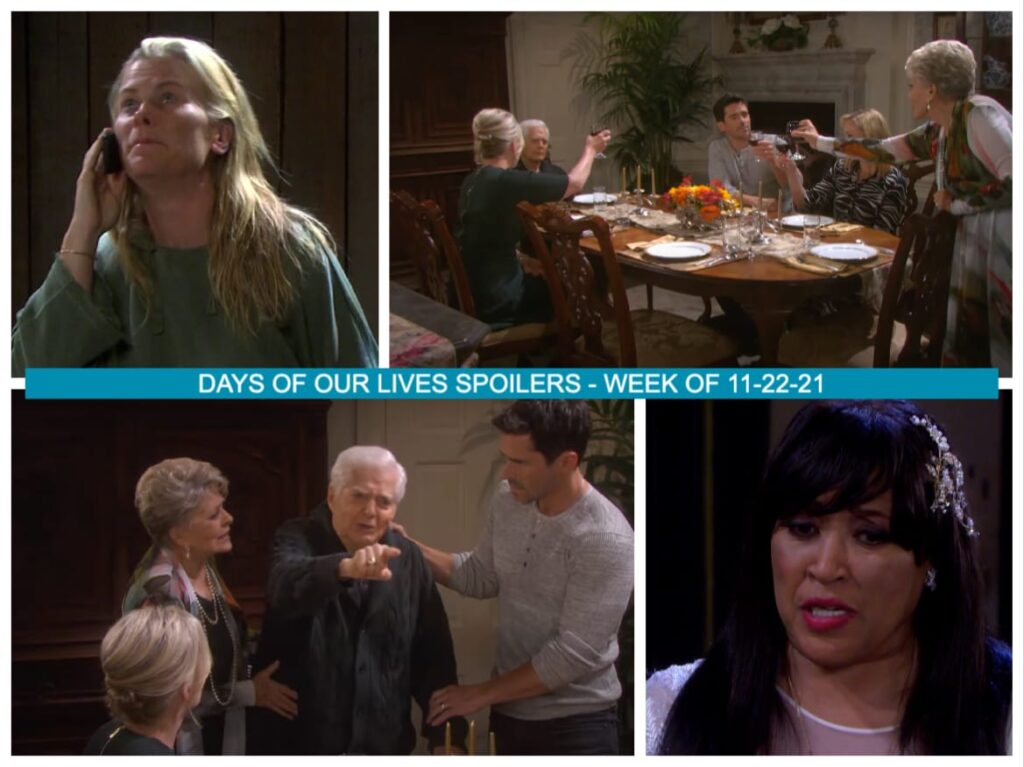 Spoilers for the Week of 11-22-21 - Days of Our Lives