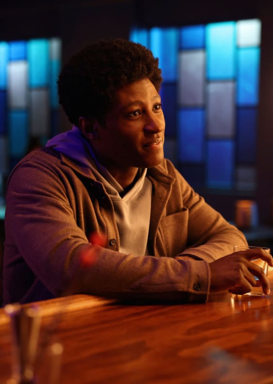 Jharrel at the bar - 4400 Season 1 Episode 7