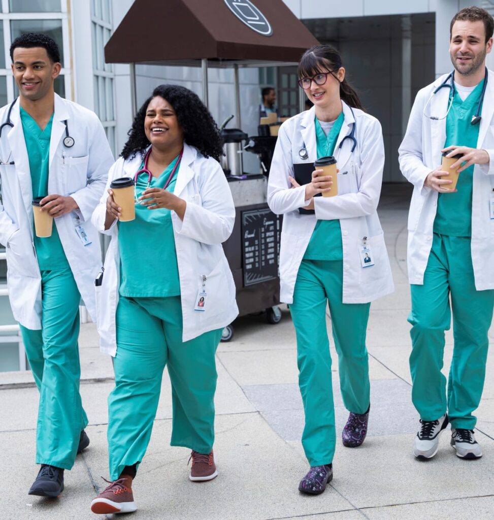 Laughing Interns -tall - The Resident Season 5 Episode 9