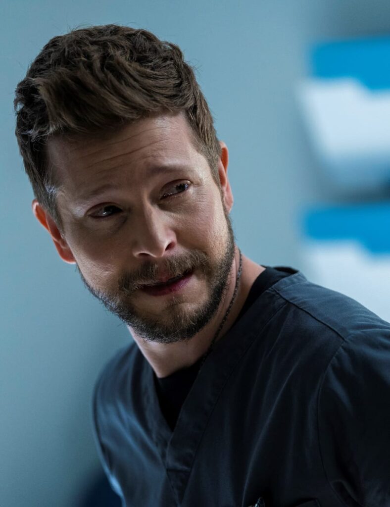 Tearful Conrad -tall - The Resident Season 5 Episode 9