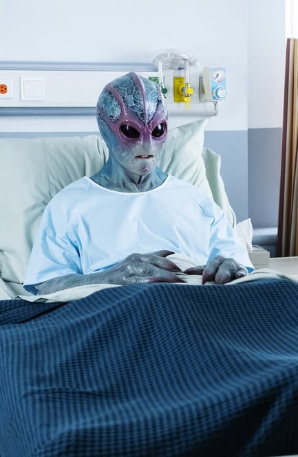 Alien in a Hospital Bed - Resident Alien Season 2 Episode 1