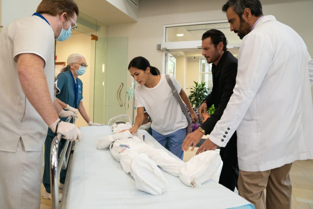 Luca in the ER - The Cleaning Lady Season 1 Episode 2