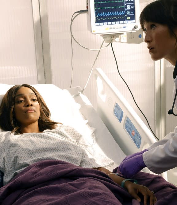 Lyn Falls Ill -tall  - New Amsterdam Season 4 Episode 11