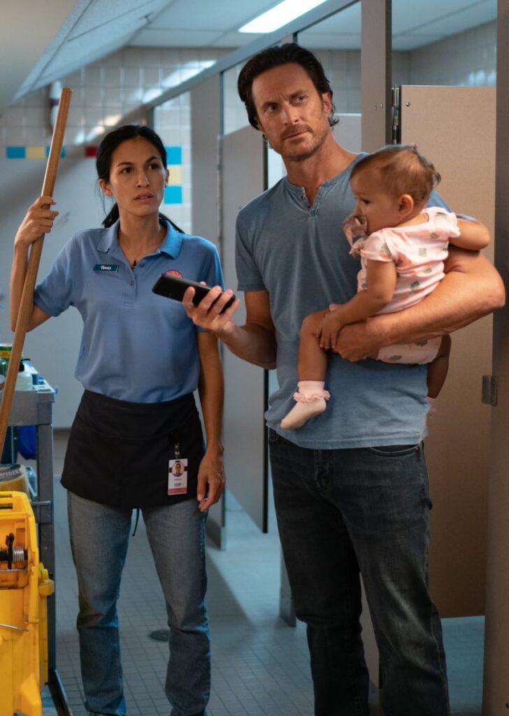 Thony, Garret, & his baby - The Cleaning Lady Season 1 Episode 2