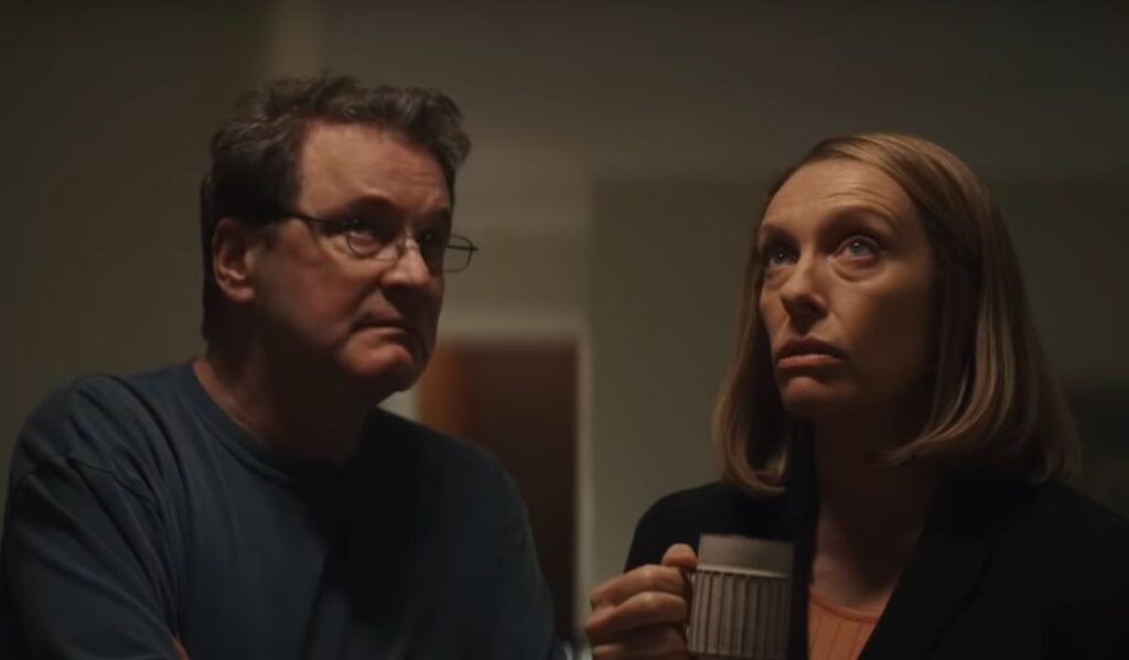 Colin Firth and Toni Collette