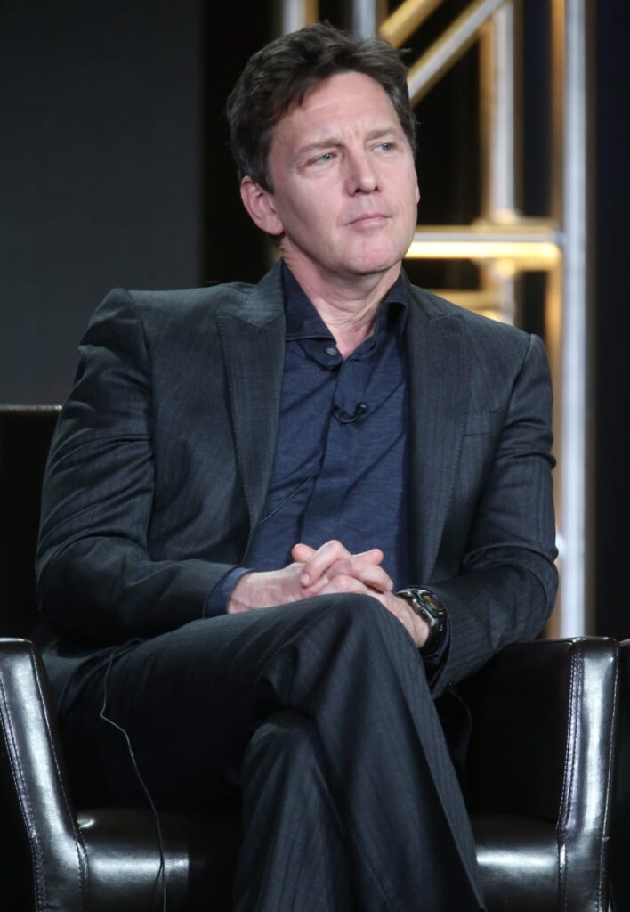 Actor Andrew McCarthy speaks onstage during ABC's The Family panel