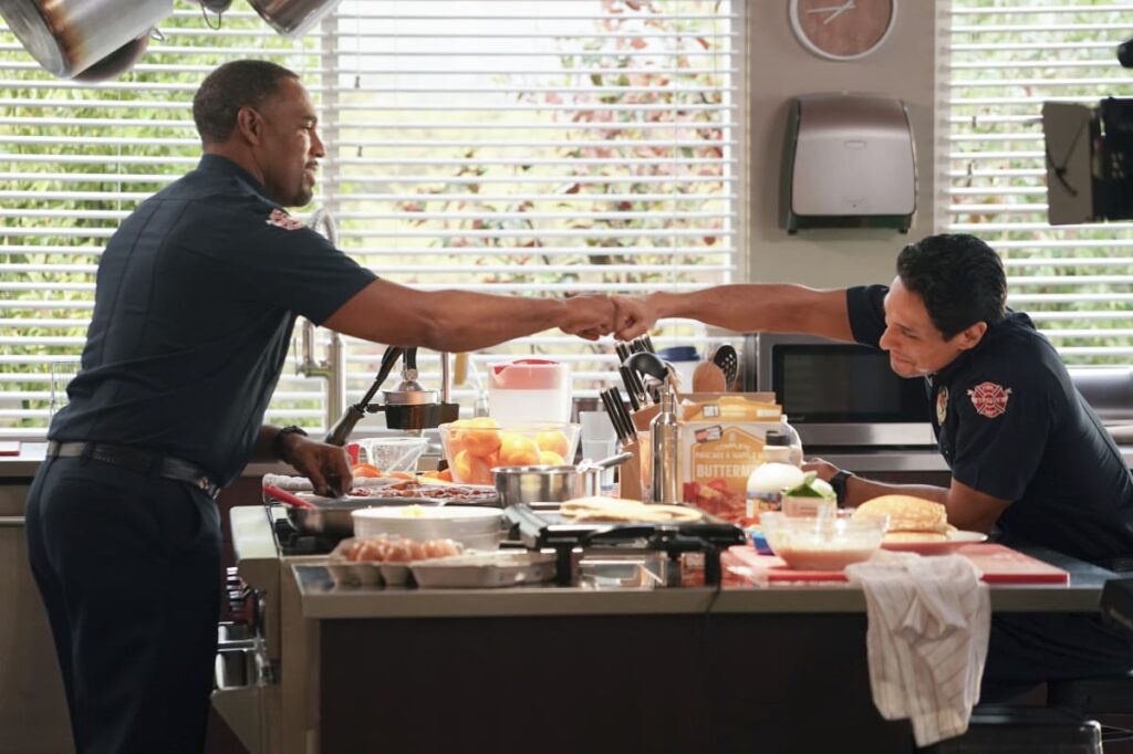 Fist Bumping - Station 19 Season 5 Episode 17