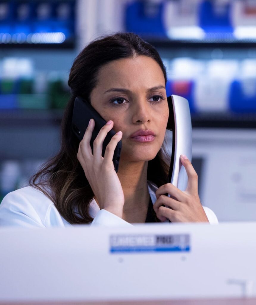 Multiple Phone Calls -tall - The Resident Season 5 Episode 21