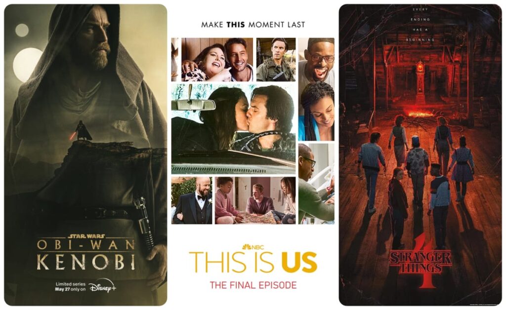 Obi Wan Kenobi, This Is Us, and Stranger Things