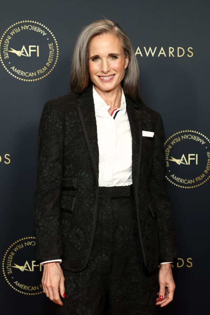 Andie MacDowell attends the AFI Awards Luncheon at Beverly Wilshire