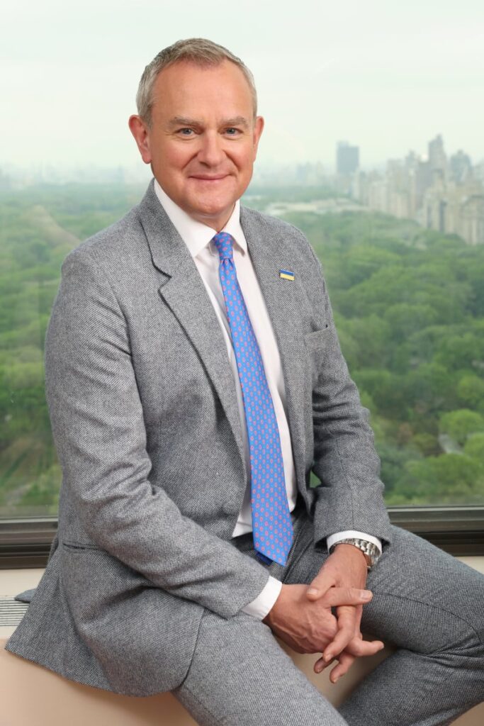 Hugh Bonneville poses during IMDb exclusive portrait session at Park Lane Hotel in New York City.