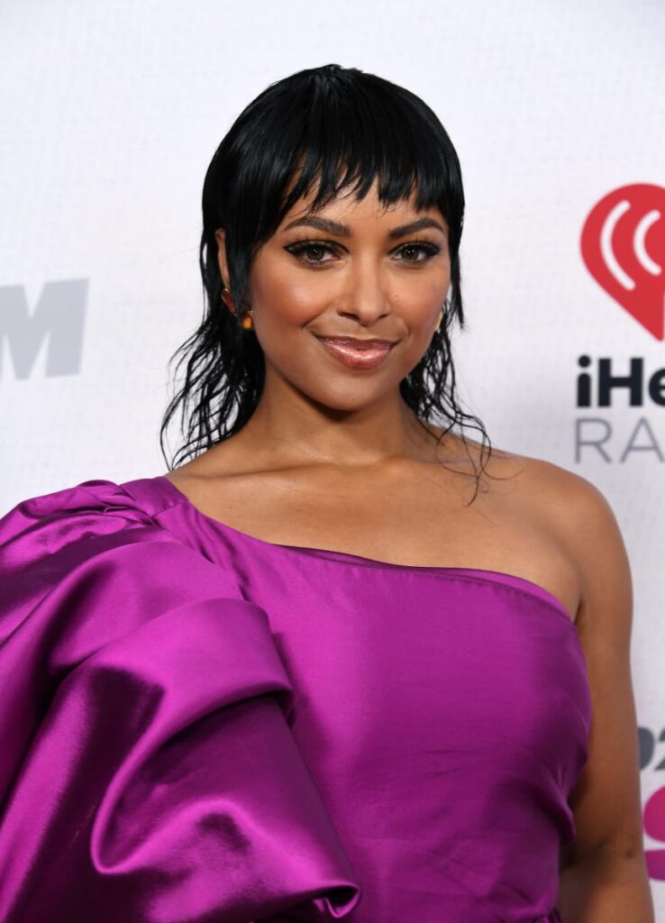 Kat Graham attends the 2022 iHeartRadio Wango Tango at Dignity Health Sports Park