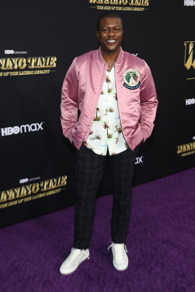 Edwin Hodge attends the premiere of HBO's