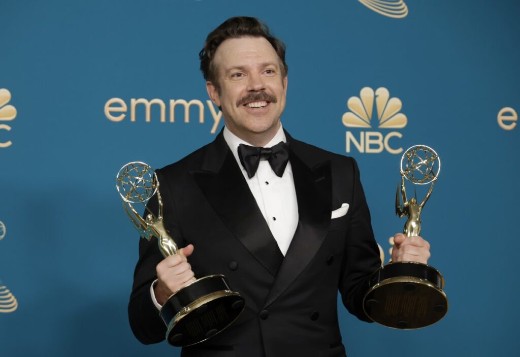Jason Sudeikis, winner of Outstanding Directing For A Comedy Series and Outstanding Lead Actor in a Comedy Series for