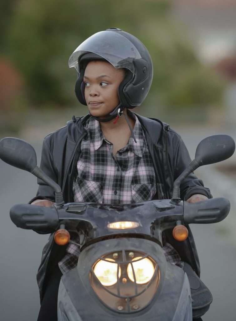 Jessie on her Scooter
