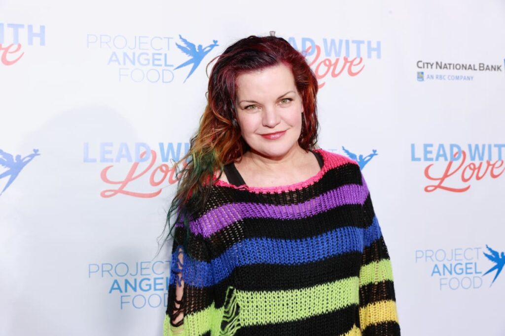 Pauley Perrette attends Project Angel Food âLead With Love 2021â at KTLA 5