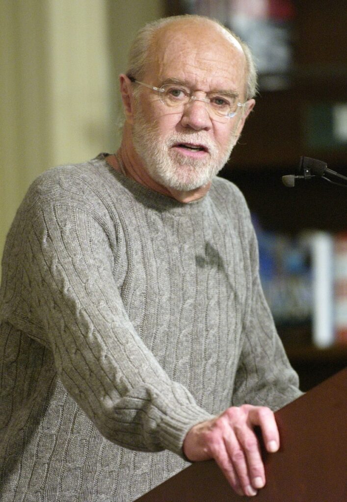 Comedian George Carlin speaks about his new book
